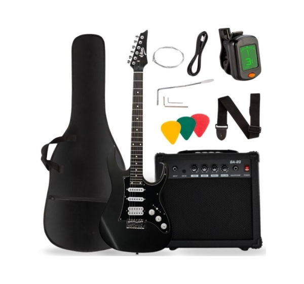 V-TONE EGA 39 MBK gitara elektryczna 4/4 stratocas