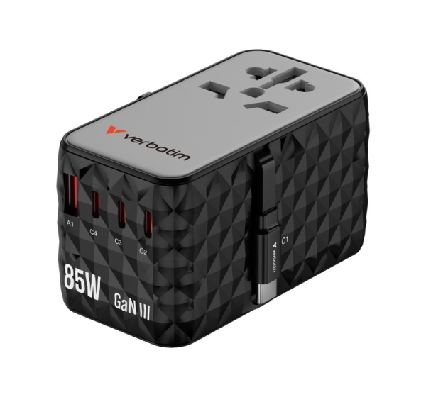 Verbatim Charge 'n' Travel Diamond 85W Retractable Cable CNT-02