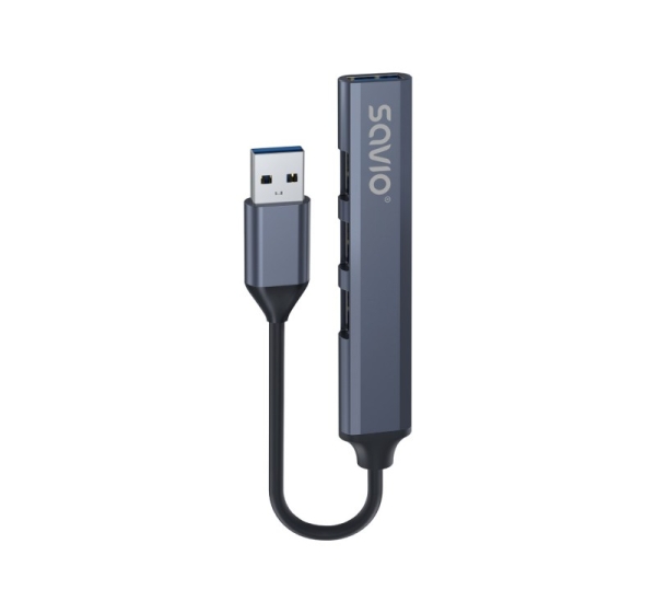 SAVIO Hub AK-70 USB-A - 3 × USB-A 2.0, 1 × USB-A 3.1 GEN 1, 4 in 1, 5 Gbps