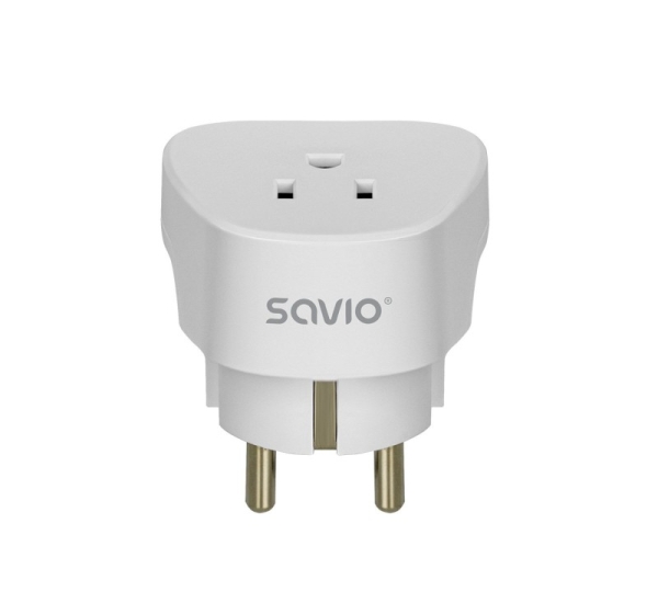 SAVIO AP-01 Travel Adapter, US socket – EU plug