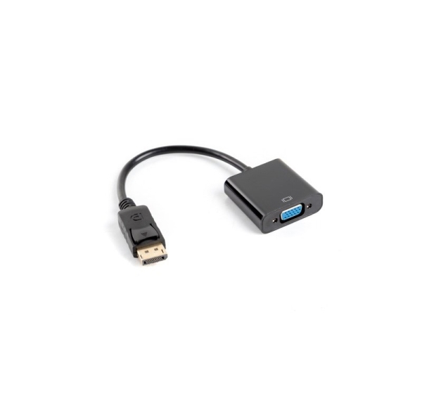 Lanberg AD-0002-BK video cable adapter 0.2 m VGA (D-Sub) DisplayPort Black