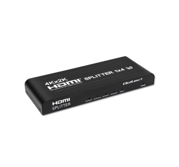 Qoltec 51798 Active HDMI Splitter 4 x HDMI 4K x 2K | 3.4Gb/s