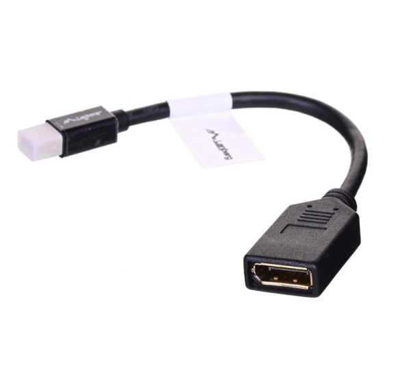 Lanberg AD-0003-BK DisplayPort cable 0.12 m Mini DisplayPort Black