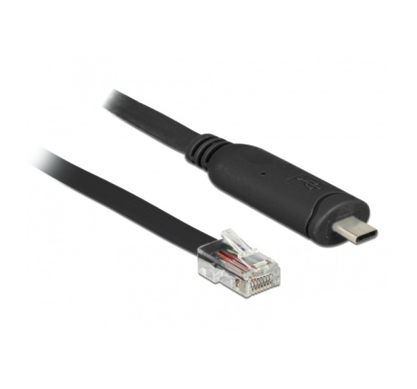 DeLOCK 63912 serial cable Black 2 m USB Type-C RJ45