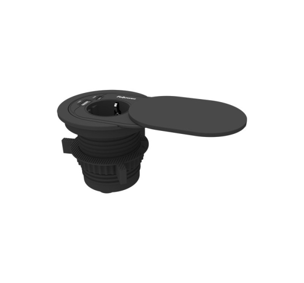 Fellowes 100137177 power extension 2 m 1 AC outlet(s) Indoor Black
