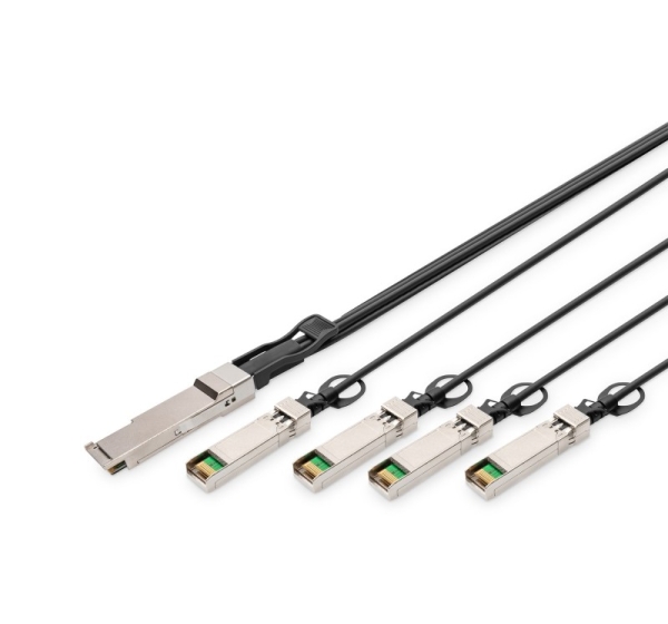 Digitus 40G QSFP+ to 4XSFP+ Direct Attach Cable 1m