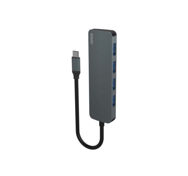 SAVIO Hub USB-C - 4 x USB-A, AK-54