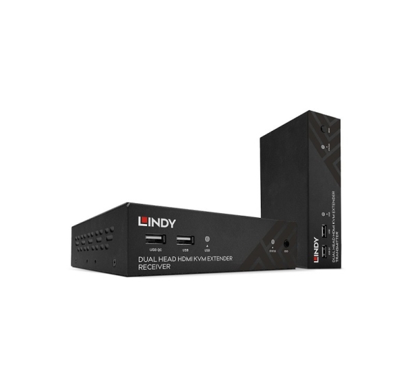 Lindy 100m Cat.6 Dual Head HDMI, USB and RS-232 Extender