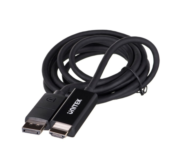UNITEK CABLE DisplayPort 1.2, HDMI, 4K@60HZ, 1,8M, V1608A