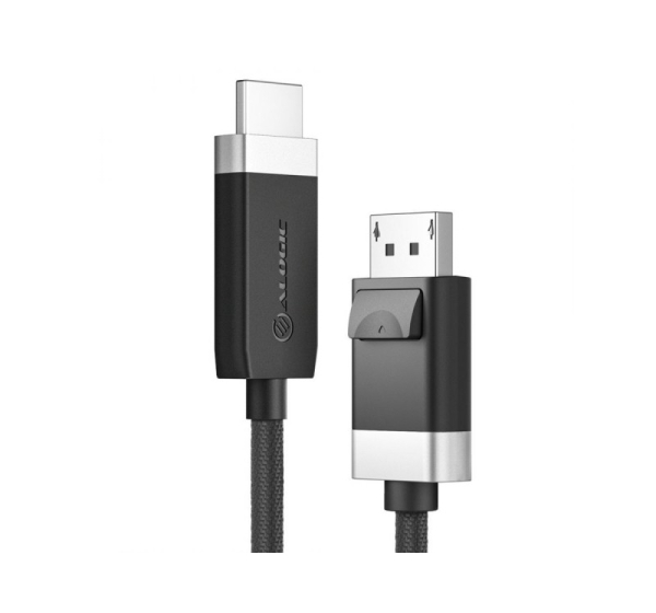 ALOGIC FUDPHD2-SGR video cable adapter 2 m DisplayPort HDMI Black, Grey