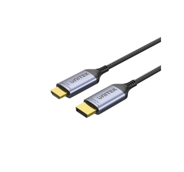 UNITEK CABLE DISPLAYPORT 1.4 TO HDMI 2.1, 8K, 1.8M