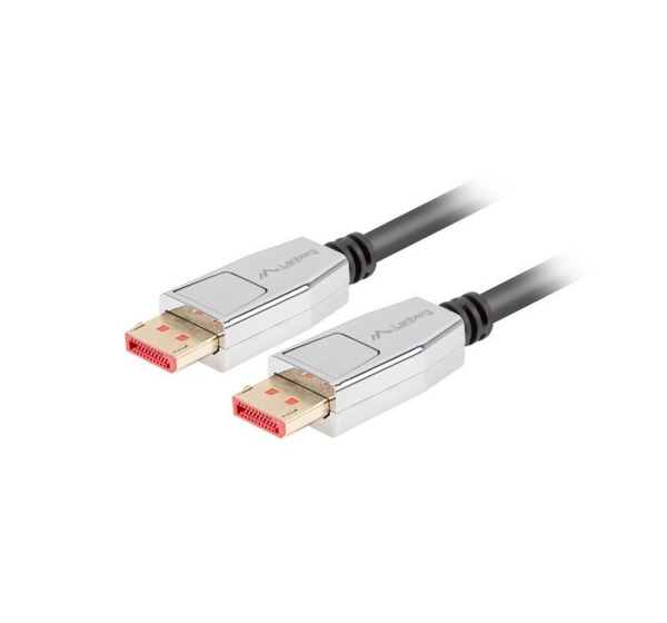 Lanberg CA-DPDP-20CU-0018-BK DisplayPort cable 20 PIN V1.4 1.8m 8K