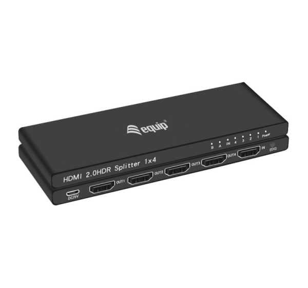 Equip Ultra Slim 4-Port HDMI 2.0 Splitter