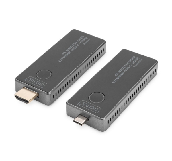 Digitus 4K Wireless Video Extender Set, 30 m (USB-C - HDMI), 4K/30Hz
