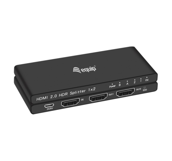 Equip Ultra Slim 2-Port HDMI 2.0 Splitter