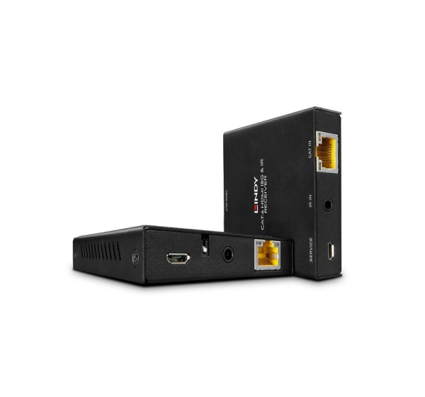 Lindy 50m Cat.6 HDMI 4K60 and IR Extender with PoC and Loop Out