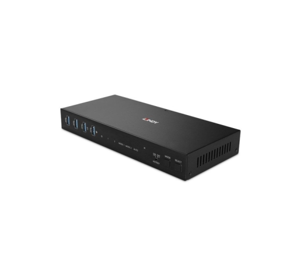 Lindy 2 Port Dual Head HDMI 4K60, USB 3.0 KVM Switch