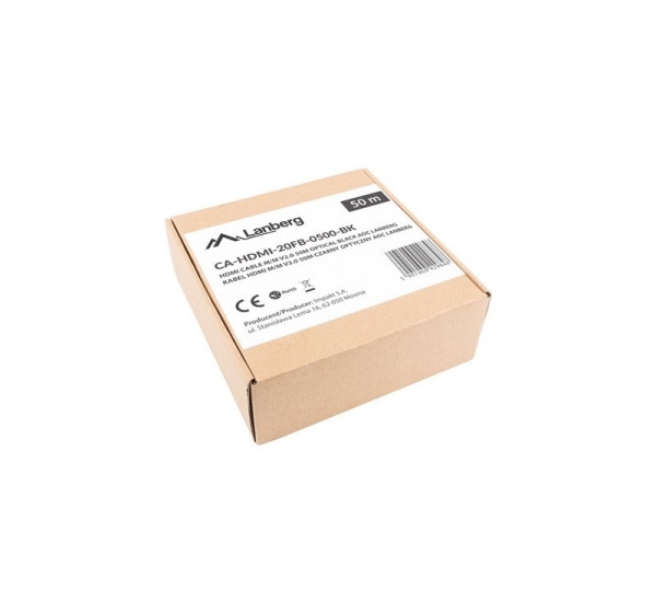 Lanberg CA-HDMI-20FB-0500-BK optical cable HDMI M/M 50m v2.0 4K AOC