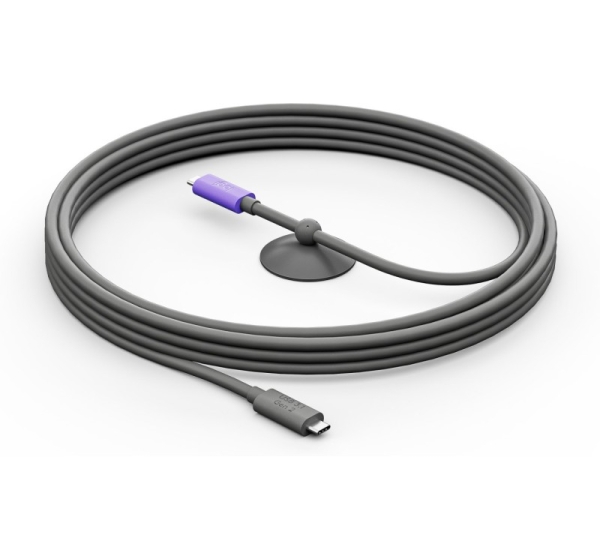 Logitech 952-000195 USB cable USB 3.2 Gen 2 (3.1 Gen 2) 5 m USB C Graphite, Violet
