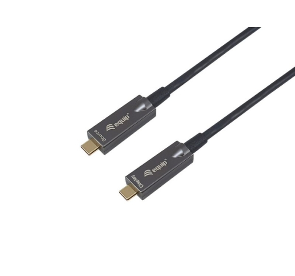 Equip USB-C to C Active Optical Cable, 10m, PD 60W, 8K/60Hz, 10Gbps, Video+Data+PD