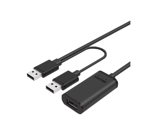 UNITEK Y-278 USB cable USB 2.0 10 m 2 x USB A USB A Black