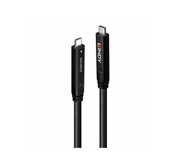 Lindy 8m USB 3.2 Gen 1 and DP 1.4 Type C Hybrid Cable
