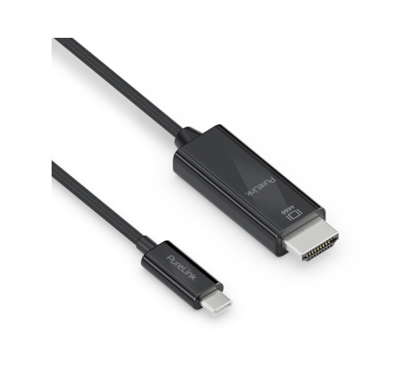 PureLink IS2201-010 video cable adapter 1 m USB Type-C HDMI Black