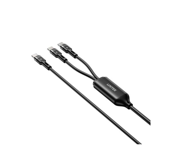 UNITEK USB-C 2-in-1 PD 100W SILICONE CABLE 1.8M