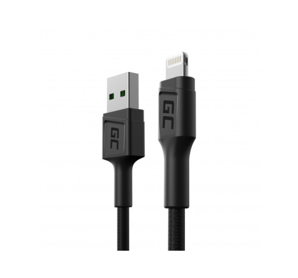 Green Cell KABGC24 lightning cable 0.3 m Black