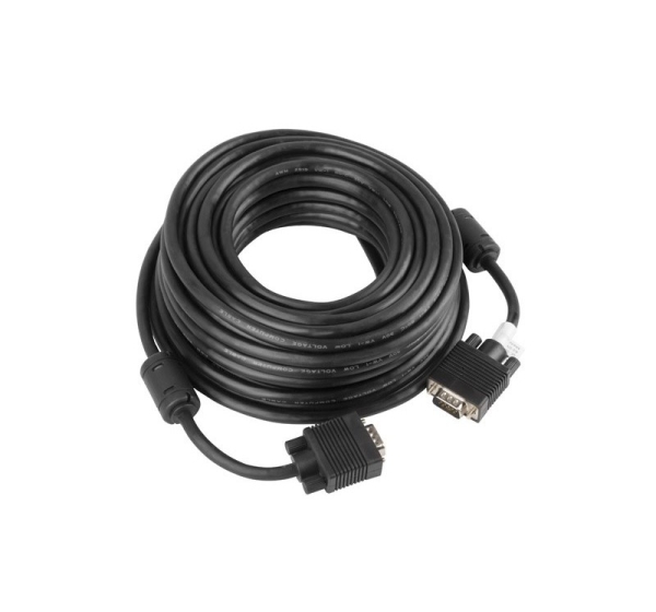 Lanberg CA-VGAC-10CC-0100-B VGA cable 10 m VGA (D-Sub) Black