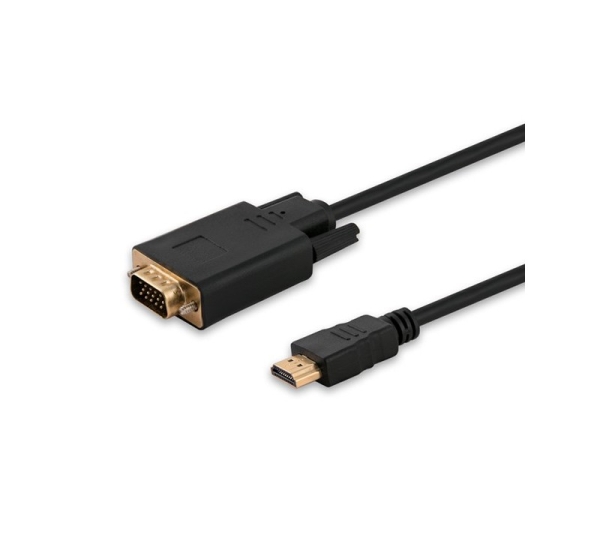 Savio CL-103 video cable adapter 1.8 m HDMI Type A (Standard) VGA (D-Sub) Black