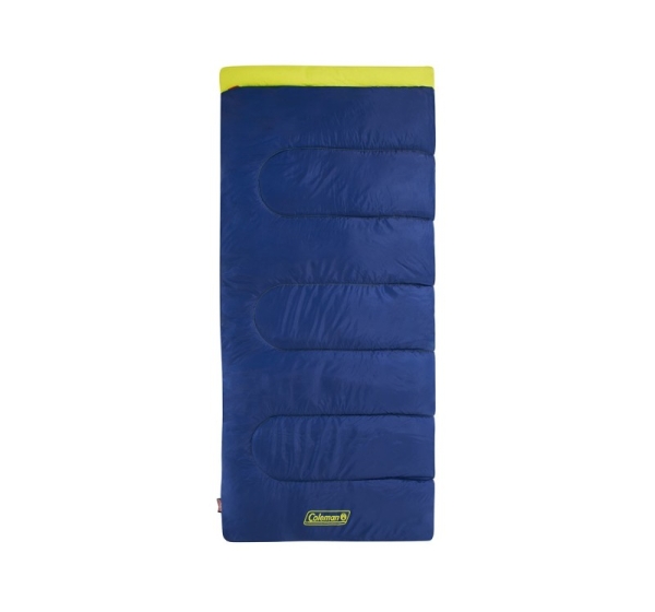 Coleman Heaton Peak 220 Adult Rectangular sleeping bag Cotton, Polyester Blue, Yellow