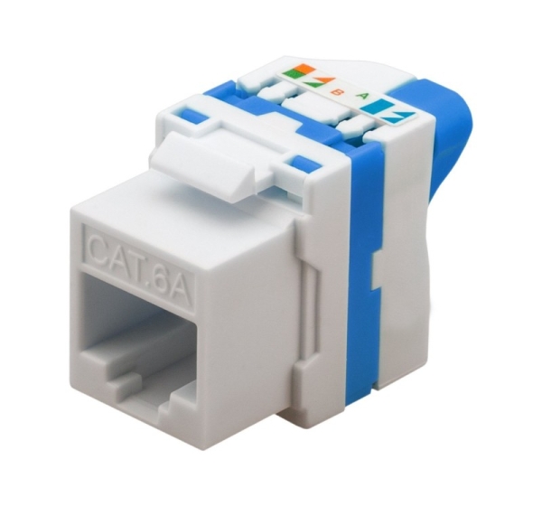 Techly CAT 6a KeyStone RJ45 Jack UTP unshielded Tooless IWP-MD C6A/UROTT