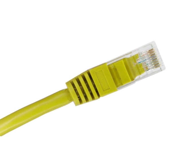 Alantec KKU5CZA1 networking cable Yellow 0.25 m Cat5e U/UTP (UTP)