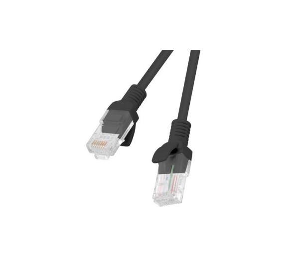 Lanberg Patchcord RJ45, Cat. 5e, UTP, 1m, Black