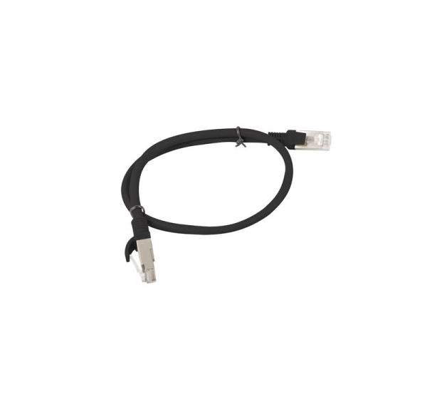 LANBERG PATCHCORD UTP CAT.5E 0.5M BLACK PCU5-10CC-0050-BK