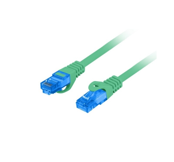 LANBERG PATCHCORD S/FTP CAT.6A 0.5M GREEN LSZH
