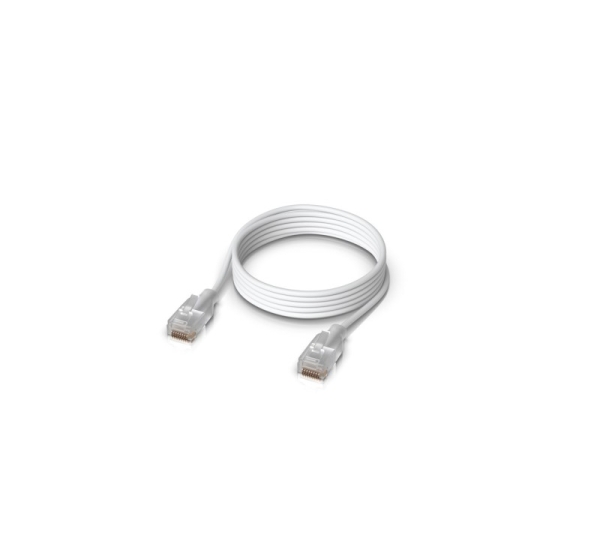 Ubiquiti UACC-Cable-Patch-EL-1M-W networking cable Translucent, White Cat6