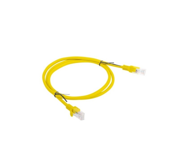 Lanberg Patchcord RJ45, Cat. 5e, UTP, 1m, Yellow