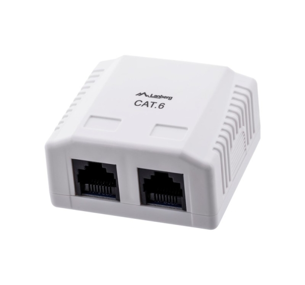 Lanberg OU6-0002-W outlet box RJ-45 White