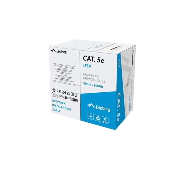 Lanberg LCU5-15CC-0305-S networking cable Grey 305 m Cat.5/Cat.5e U/UTP (UTP)