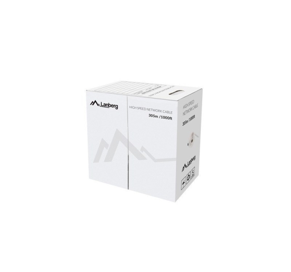 LANBERG CABLE UTP CAT.5E 305M WIRE CU ORANGE FLUKE