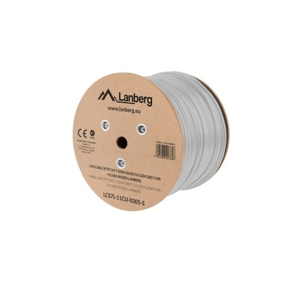 Lanberg LCS7L-11CU-0305-S networking cable White 305 m Cat7 S/FTP (S-STP)
