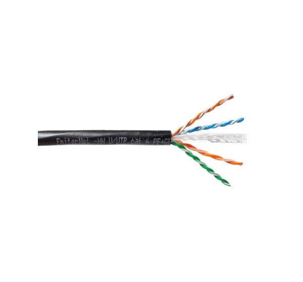 Kabel EmiterNet zewnętrzny żelowany UTP (U/UTP) kat.6 żel, drut 4x2x0,57, PE+GEL