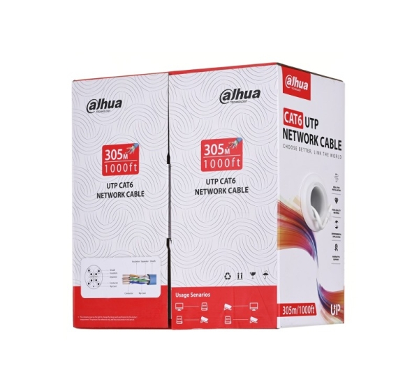 Dahua Technology PFM920I-6UN-C-V2 networking cable White 305 m Cat6 U/UTP (UTP)