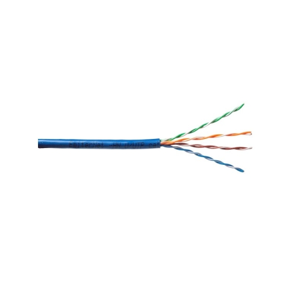 Kabel Emiter Net UTP (U/UTP) kat.5e, linka, 4x2x24AWG, PCW, niebieski