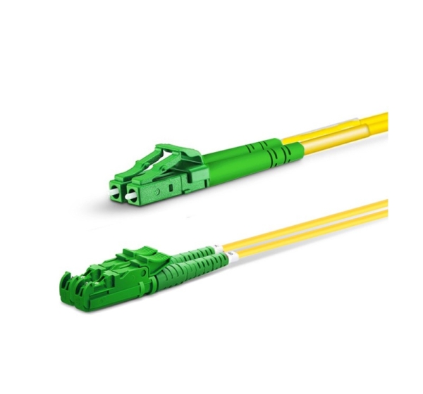 Equip E2000/APC to LC/APC Fiber Cable, SM, Duplex, 7.0m