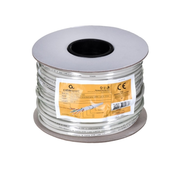 Gembird CAT6 FTP 100m networking cable Grey F/UTP (FTP)