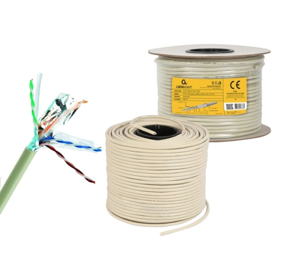 Gembird CAT6 FTP 100m networking cable Grey F/UTP (FTP)