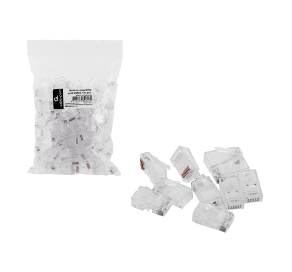 Cablexpert PLUG3UP6/100 wire connector 1 Transparent